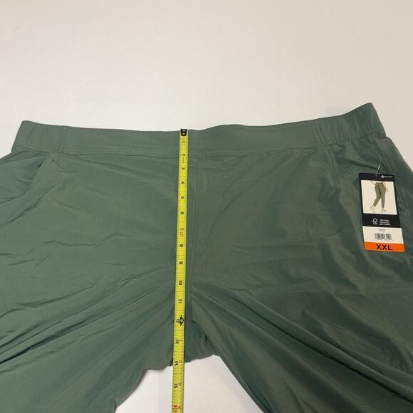 NWT Eddie Bauer Women’s Green Traveler Ankle Pants UPF 50 (XXL) Hiking Outdoor - Picture 14 of 16